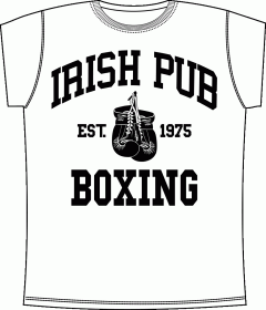 Прикольные футболки: Irish Pub Boxing White